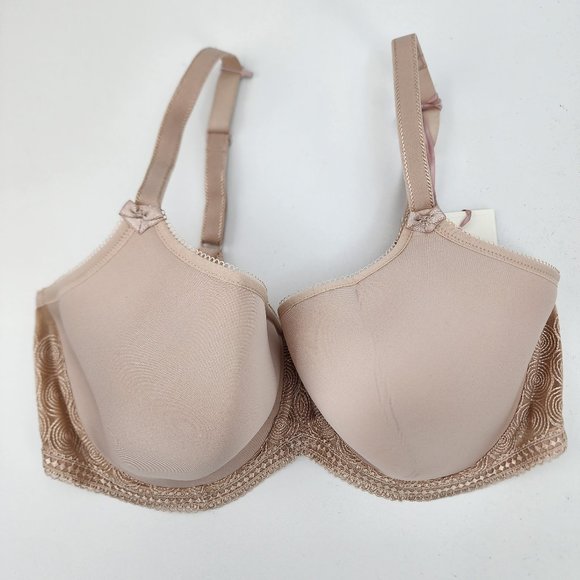 New Panache Women 38E US 38DDD Cari Moulded Spacer T-shirt Bra Champagne 7961